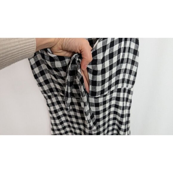 Rails x REVOLVE XS Linen Blend Mini Dress August Plaid Gingham Checked Boe Front - Picture 11 of 16